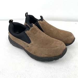 George Men's Rugged Moc Slip On Shoes Size 11 Suede Brown